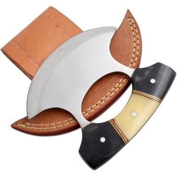 Wild Turkey Handmade Chef Kitchen Alaskan Ulu knife Crescent (WT-5024HB)